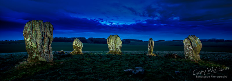 Five Stones of Duddo -   Waylandscape. Fine Art Landscape Photography by Gary Waidson